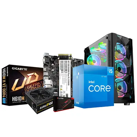 Intel Core i5 12400 Gigabyte H610M H V2 16GB RAM Best PC