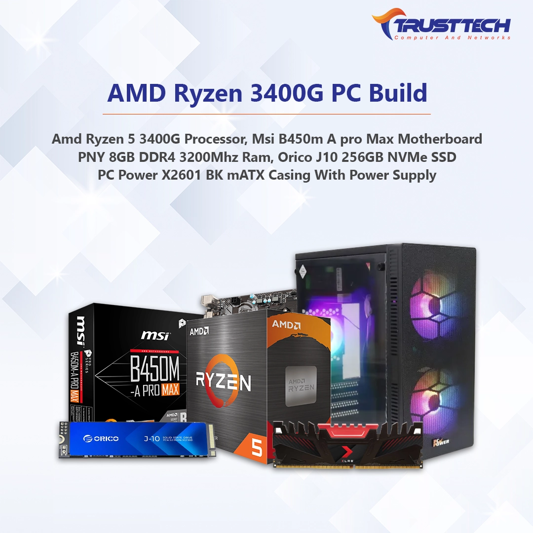 Gaming ryzen 5 3400g recognized desktop pc