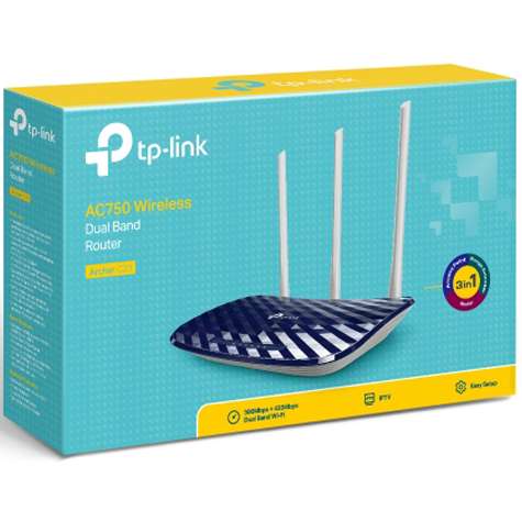 TP-Link Archer C20 AC750 Dual Band 733Mbps of total bandwidth Router