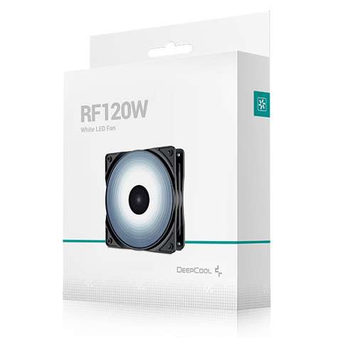 DEEPCOOL RF 120 W WHITE 4 ULTRA-BRIGHT LED LIGHTS CASE FAN