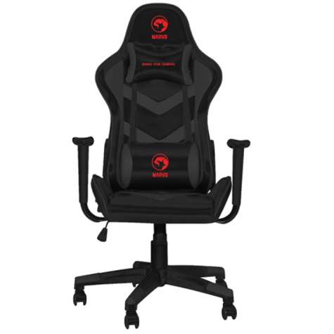 Marvo Scorpion CH-106 Black Camber PVC 2D Armrest Adjustable