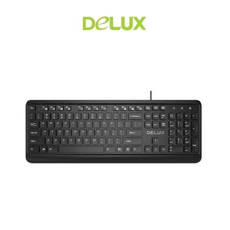 DELUX KA-190U MULTIMEDIA USB2.0 Interface Black Color KEYBOARD