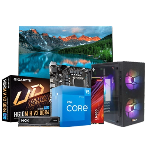 Intel 12th Gen Core i5-12400 8GB Ram 256GB SSD with 22Inch